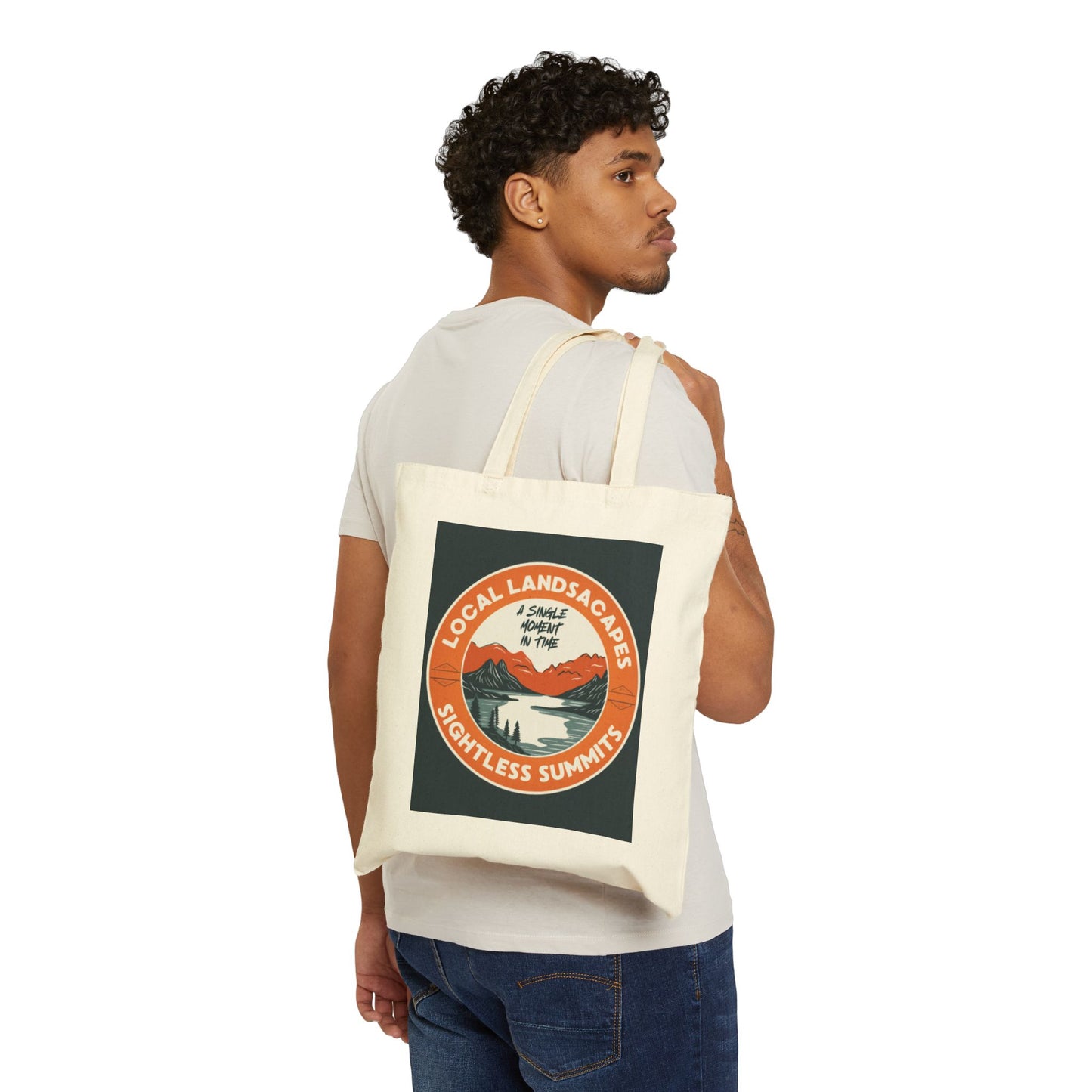 Sightless Summits Cotton Canvas Tote Bag – Perfect for Nature Lovers and Eco-Friendly Travelers