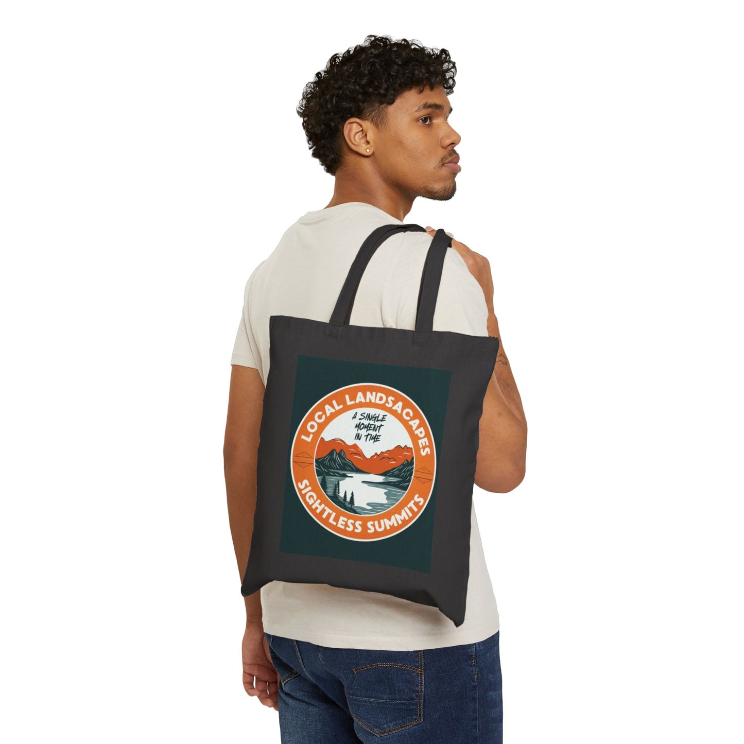 Sightless Summits Cotton Canvas Tote Bag – Perfect for Nature Lovers and Eco-Friendly Travelers